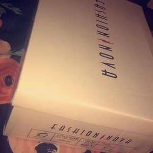 Fashion Nova clear toe heels